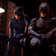 Marion Cotillard as Catwoman with Nolan's Batman